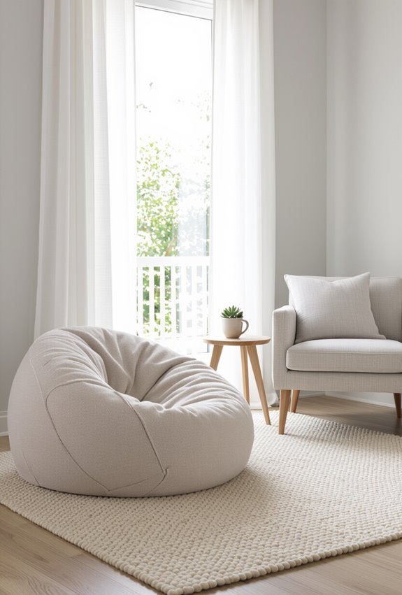 cozy versatile seating options