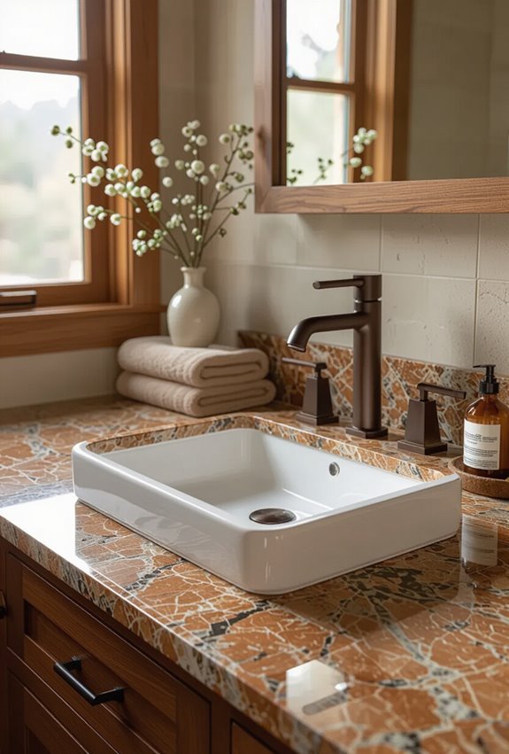 cozy warm brown granite