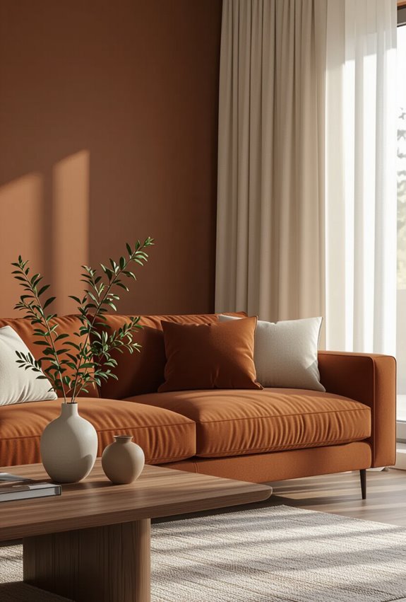 cozy warm brown shades