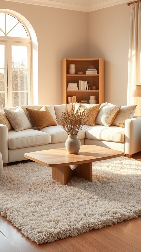 cozy warm neutral decor