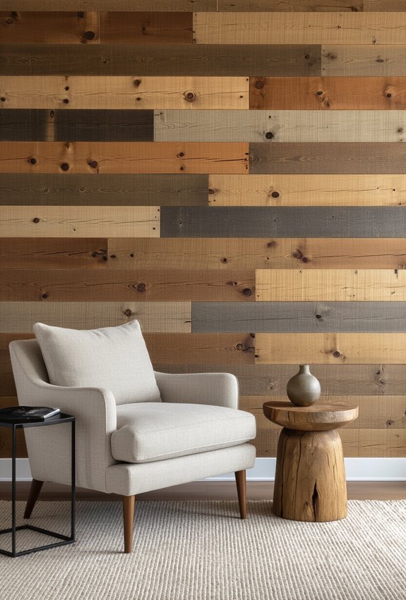 cozy weathered knotty wood