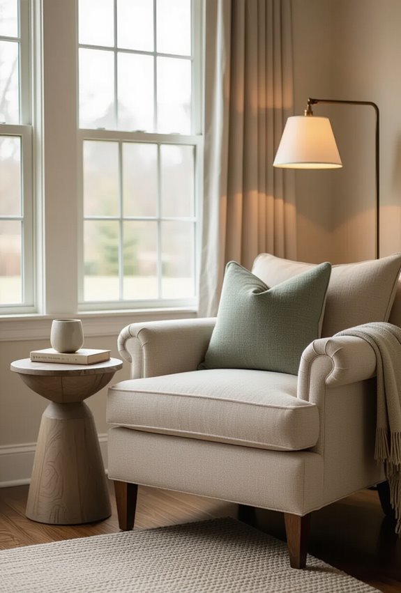 cozy window seat book nook