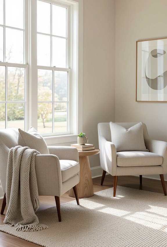 cozy window side reading alcove