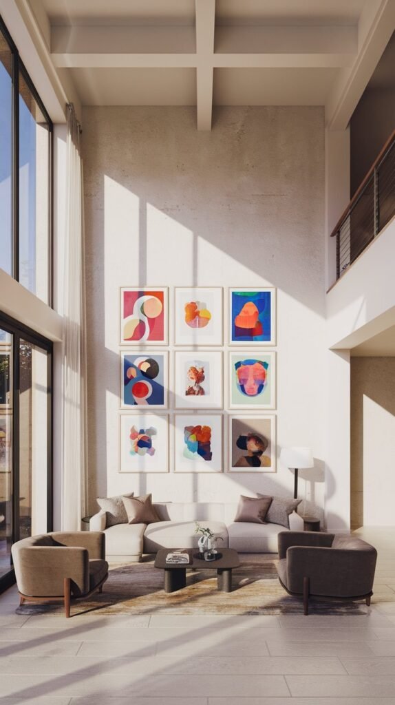 create an artistic display