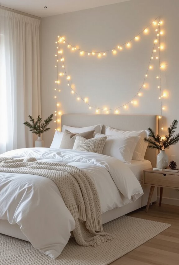 create a cozy twinkle canopy