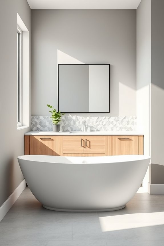 create bathroom focal point
