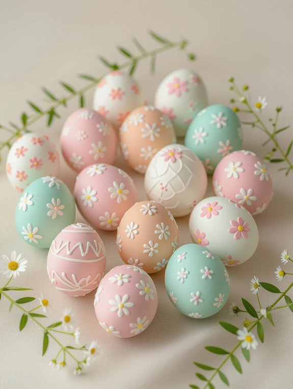 create colorful easter eggs