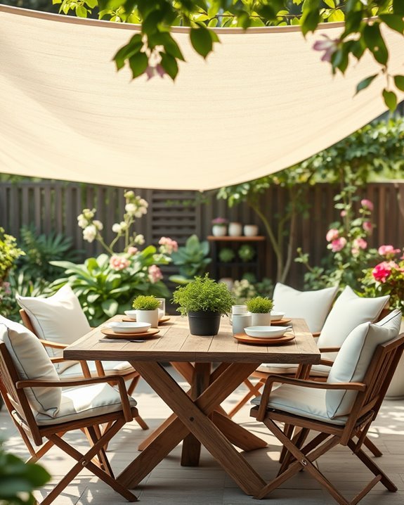 create comfortable outdoor shade