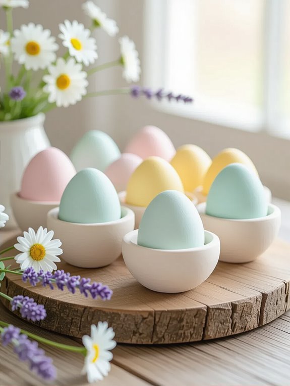 create durable clay egg holders