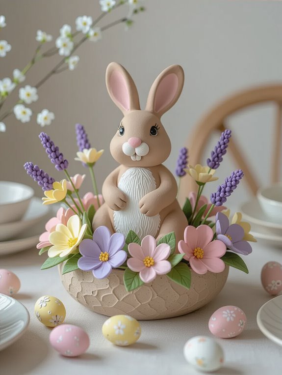 create vibrant easter centerpiece