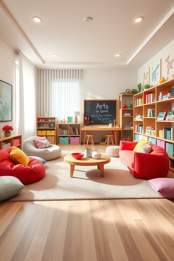 creative and organized playroom