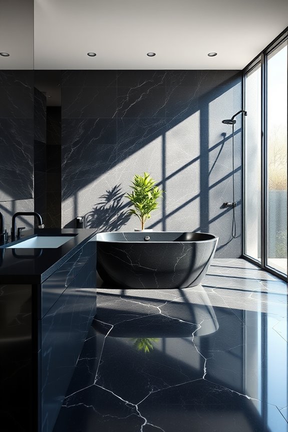 creative black granite combinations