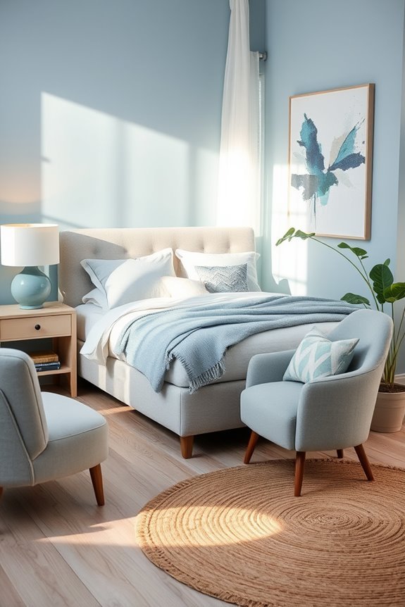 creative blue bedroom transformation