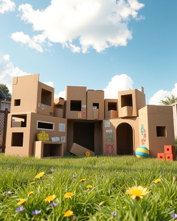 creative cardboard box forts