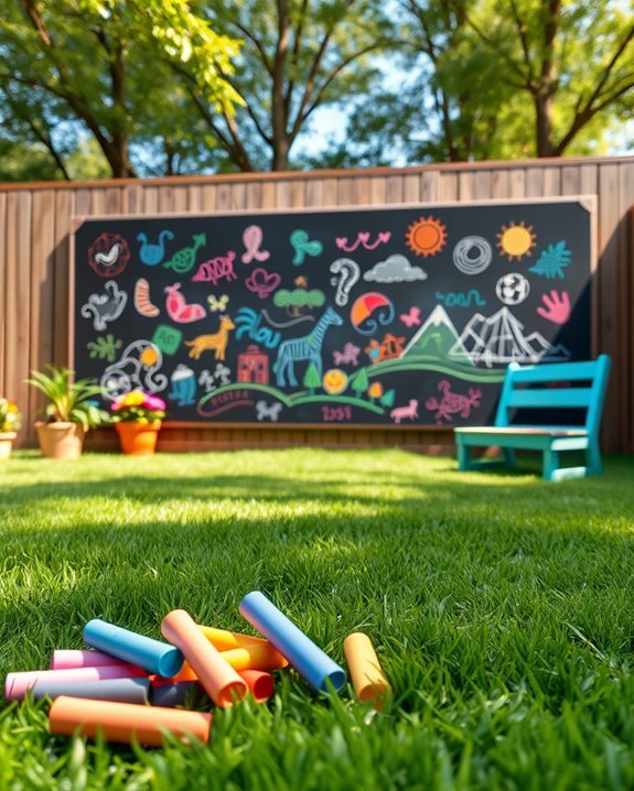 creative chalkboard art space