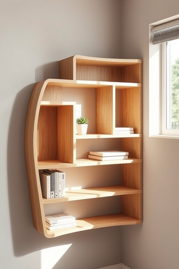 creative corner shelf designs