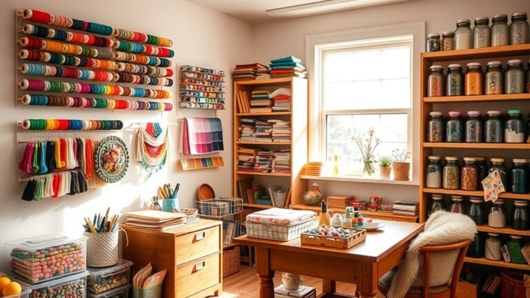 creative craft room organization