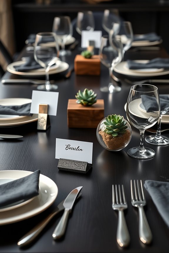 creative dining place cards