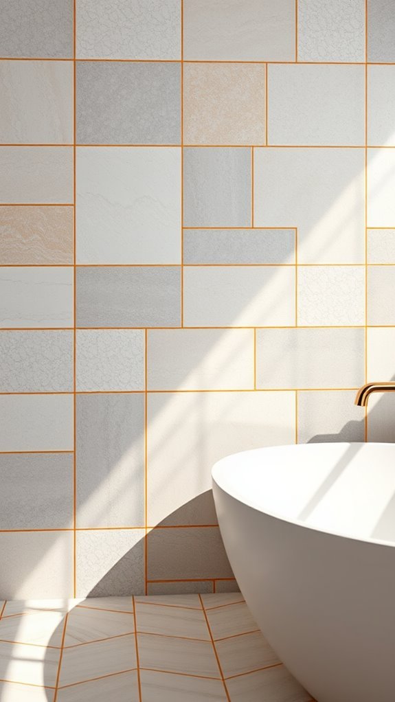 creative grout color ideas