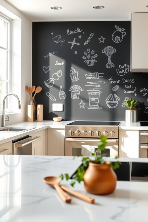 creative kitchen backsplash solution