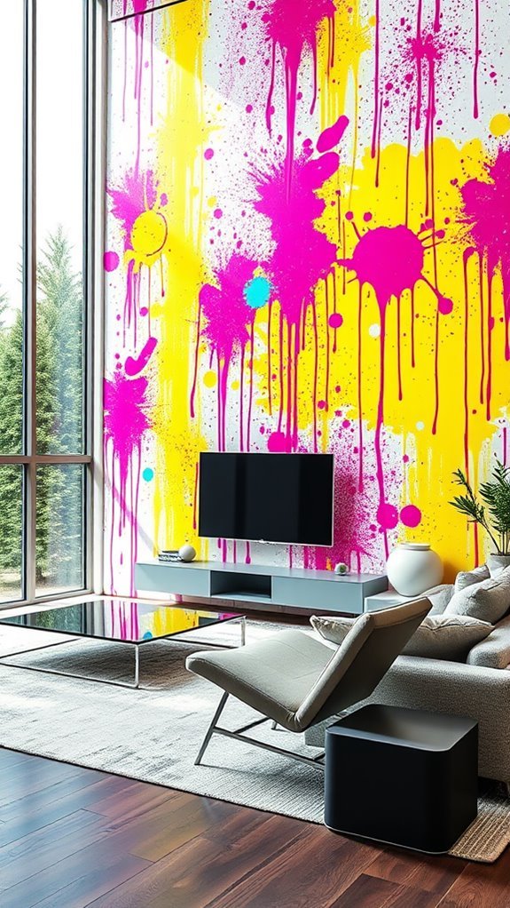 creative paint splattering methods