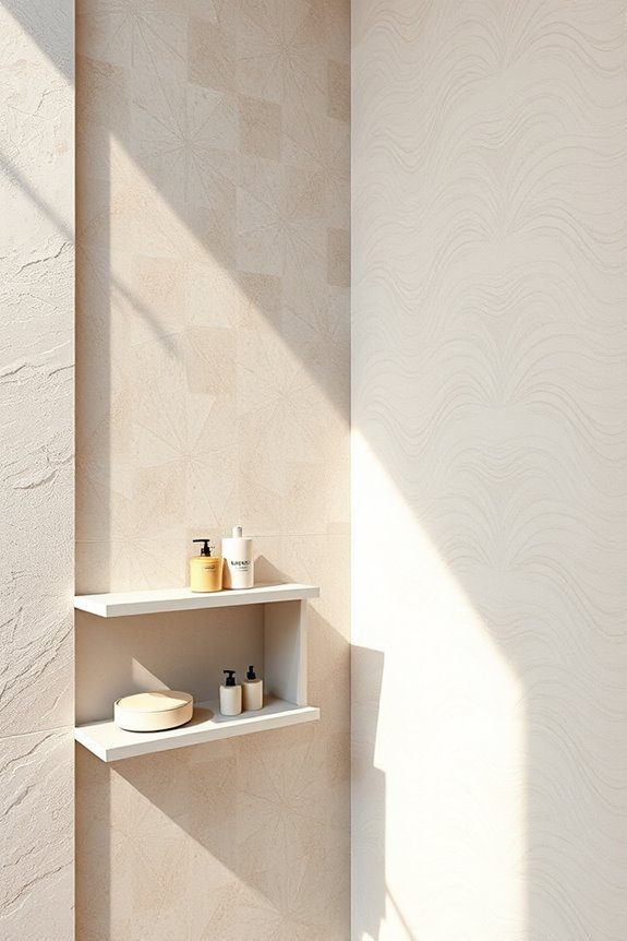 creative stenciled bathroom designs