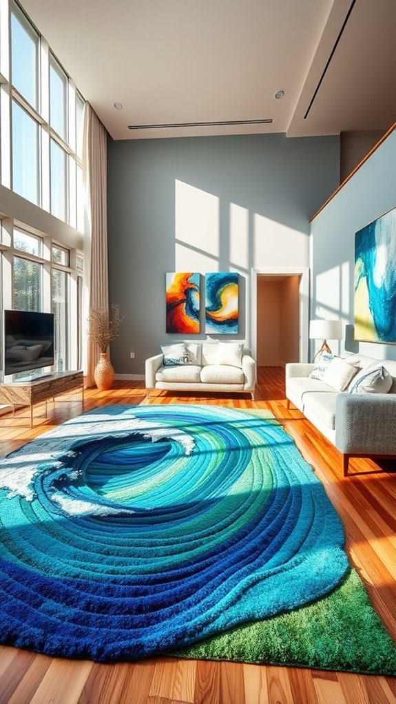 creative three dimensional floor coverings