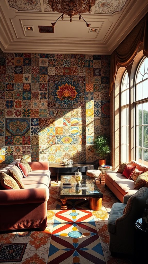 creative tile design accents