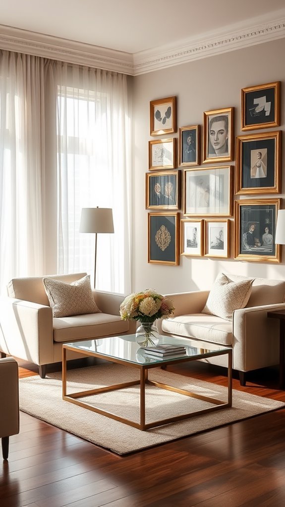 creative wall art display