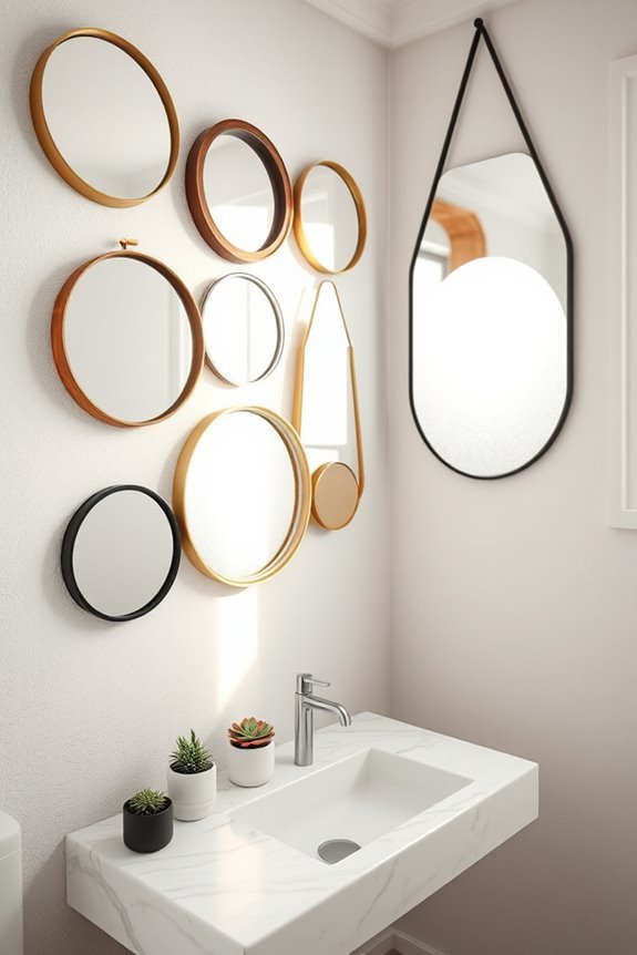 creative wall art mirrors