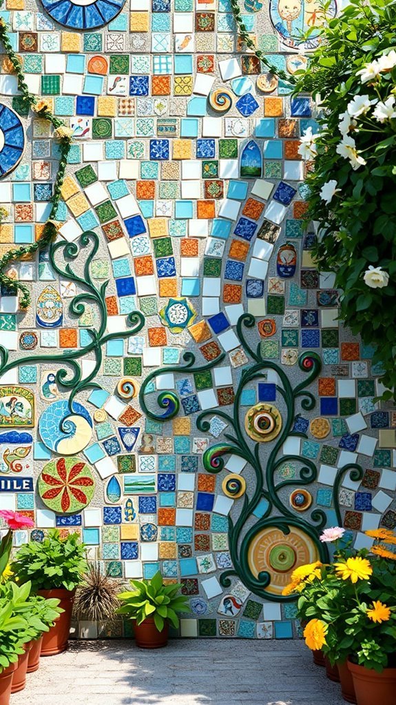 creative whimsical mosaic designs