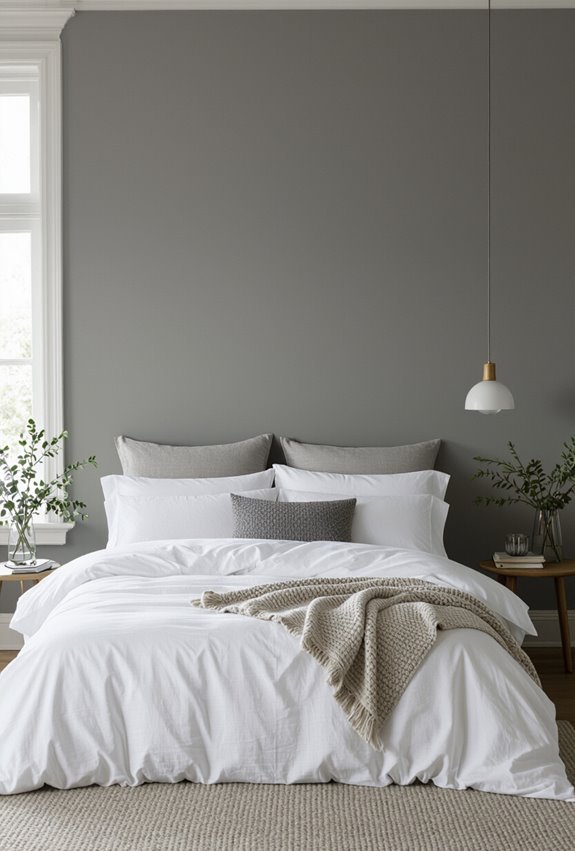 crisp layered greyscale bedding