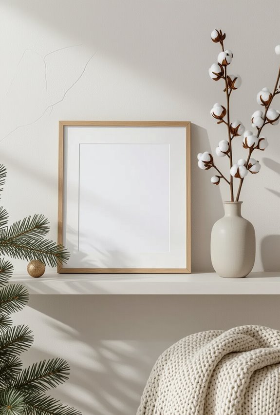 crisp minimalist holiday typography