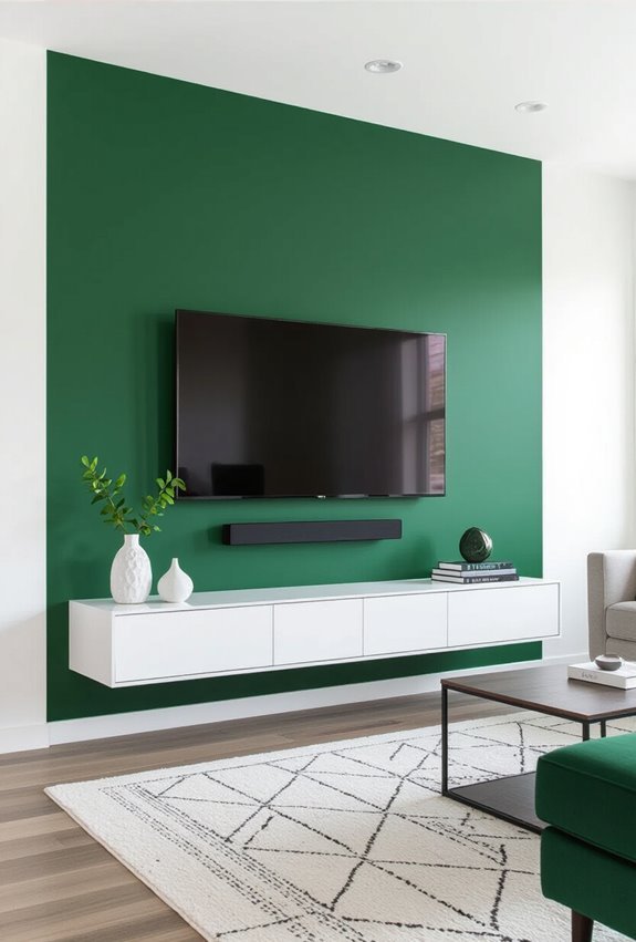 crisp modern green white scheme
