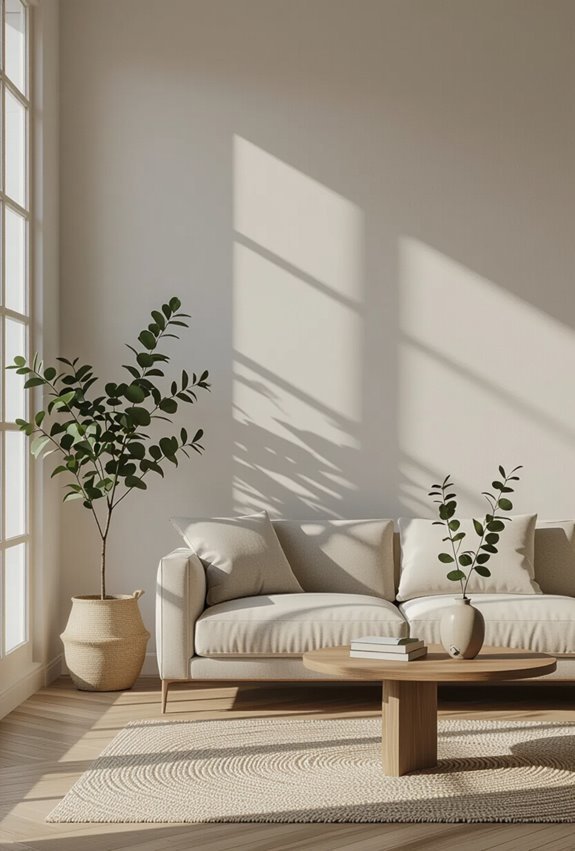 crisp white minimalist accent
