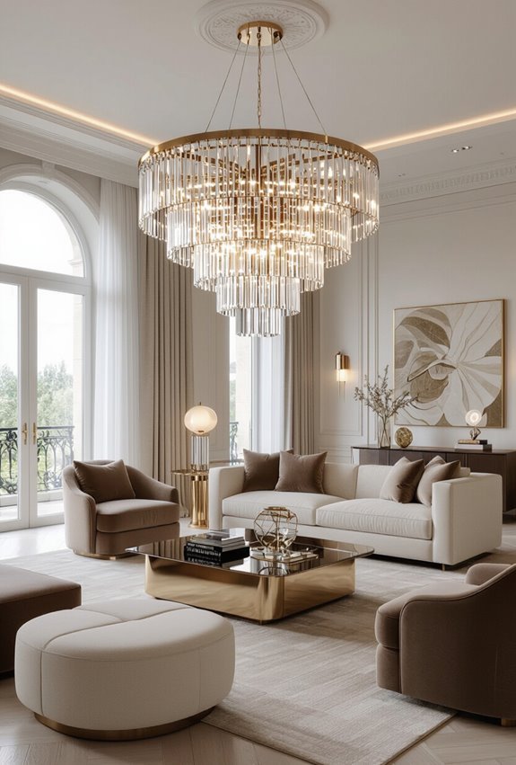 crystal chandeliers and sconces