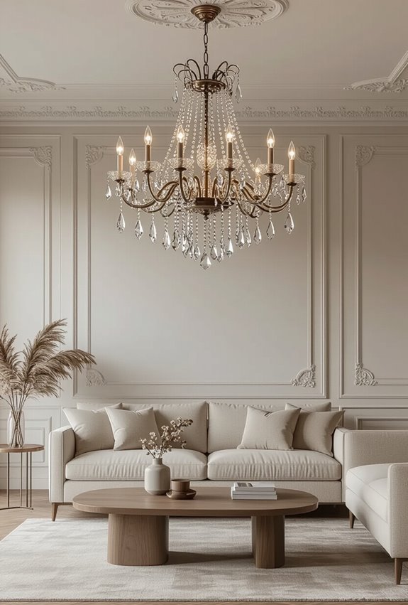 crystal european chandelier with sockets