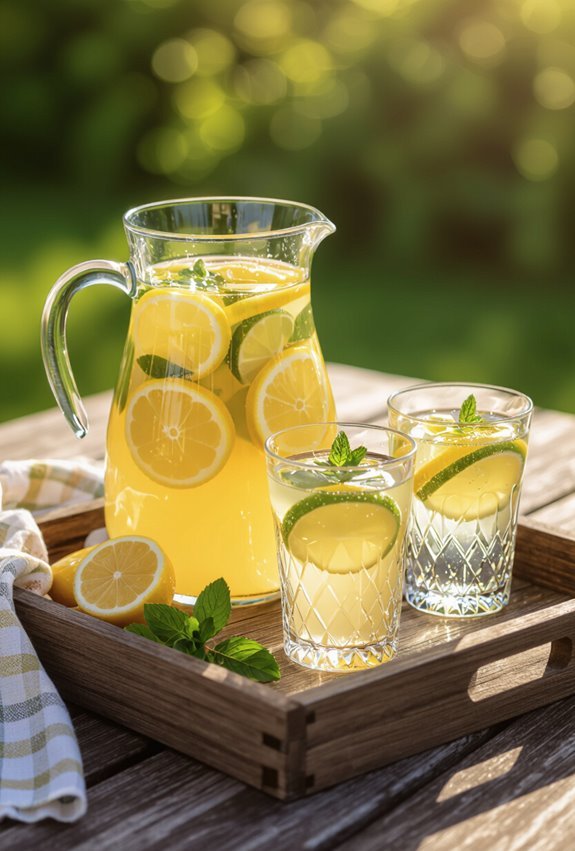 cucumber mint lemonade hydration