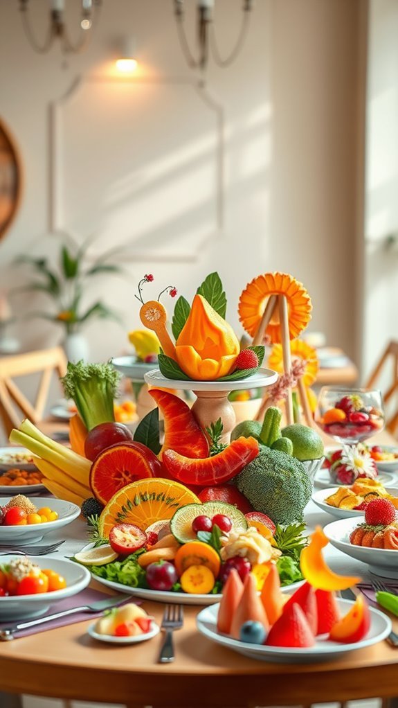 culinary creativity through plating