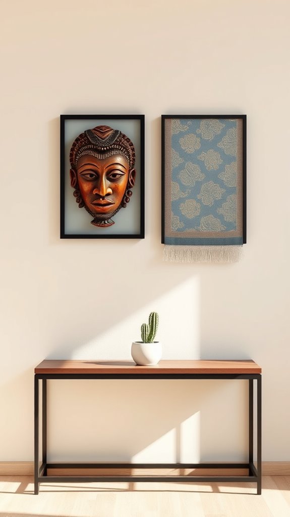 cultural artifacts enhance decor