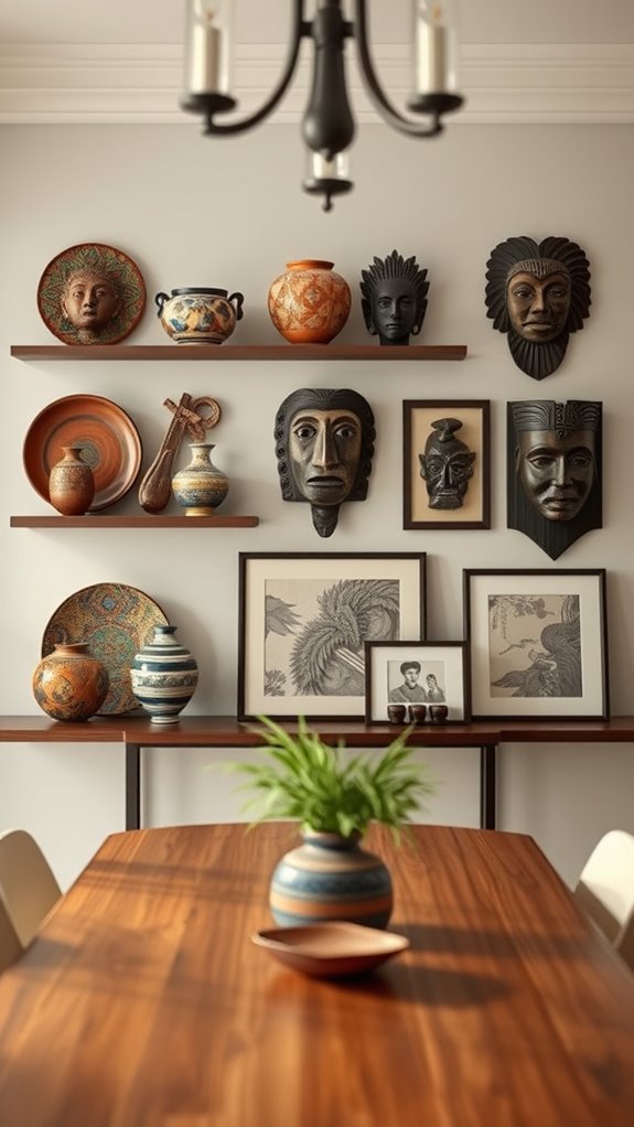 cultural artifacts enhance dining
