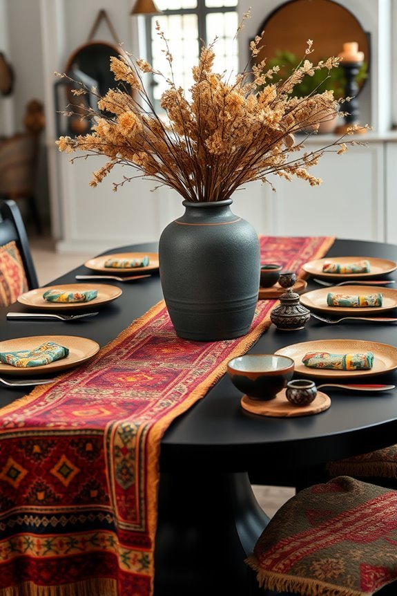 cultural textiles enhance dining