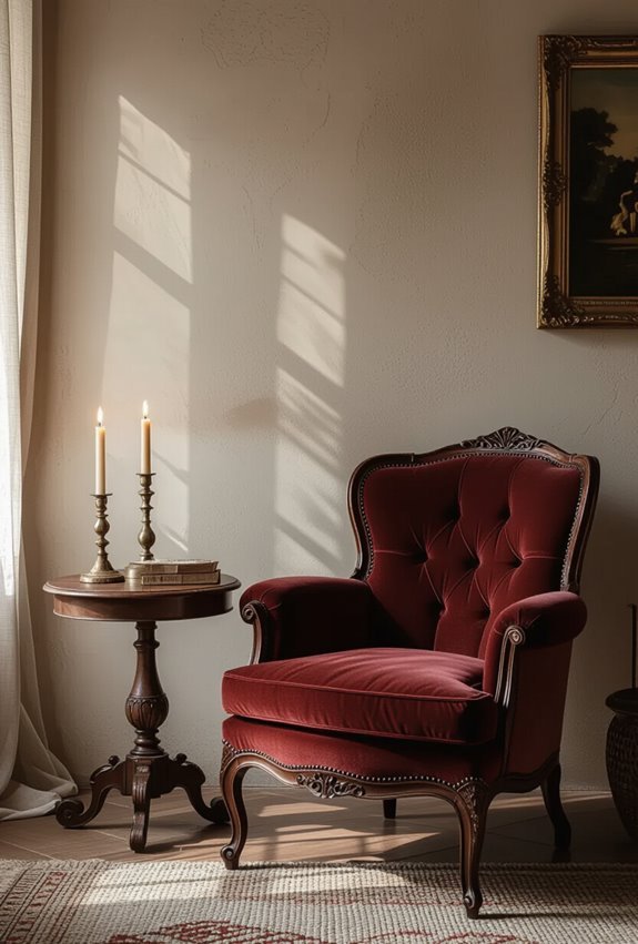 curated antique pieces add character