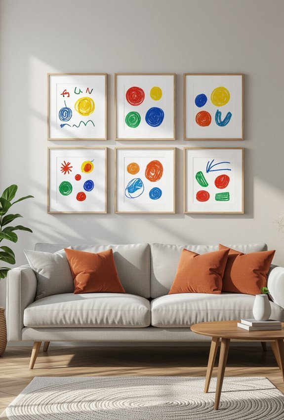 curated children s art grid