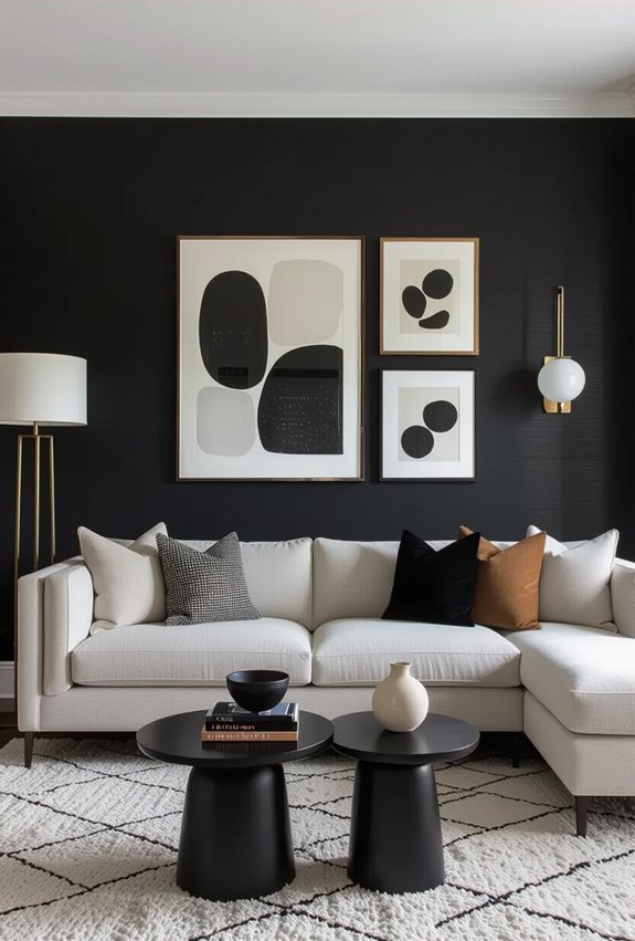curated contrast with depth