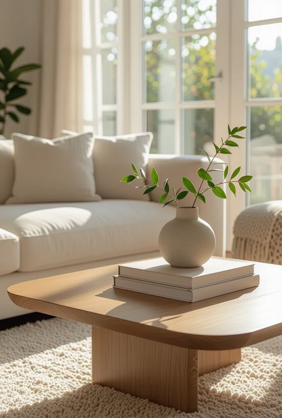 curated layered seasonal coffee table