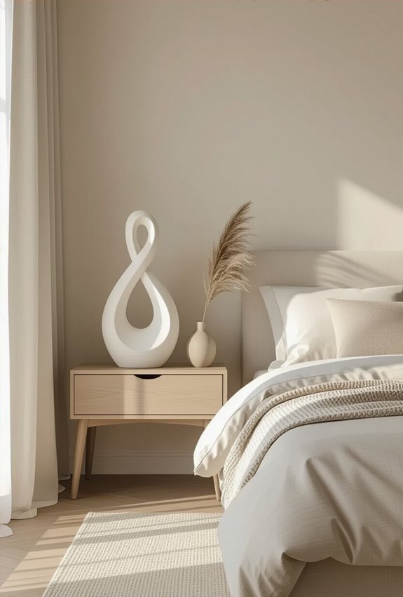 curated sculptural accents for elegance