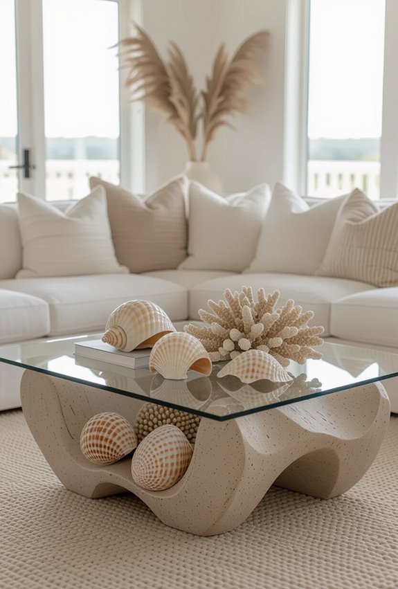 curated seaside treasures thoughtfully displayed
