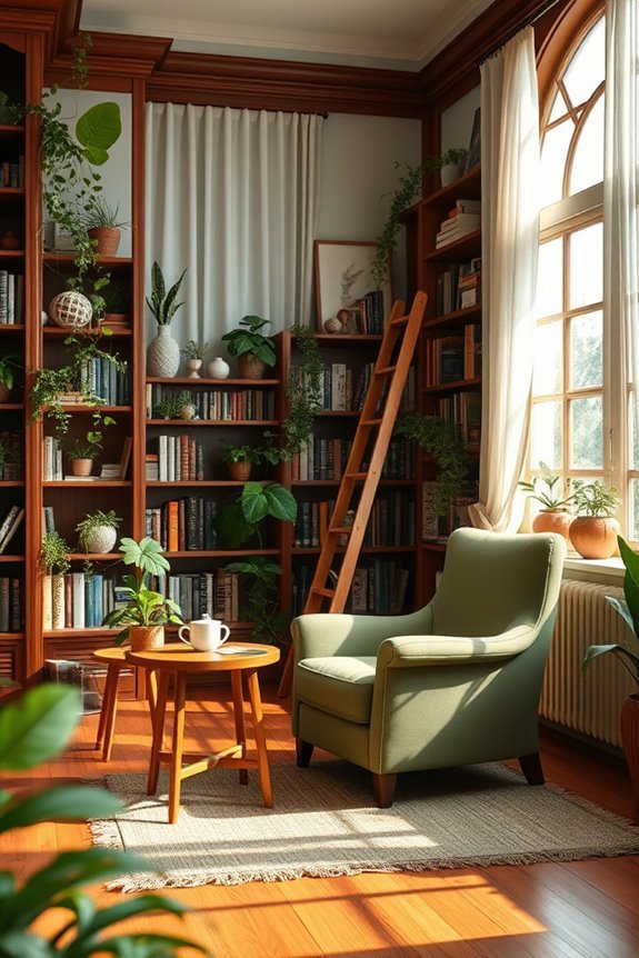 curated themed reading spaces