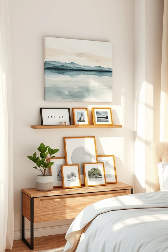 curated wall art display